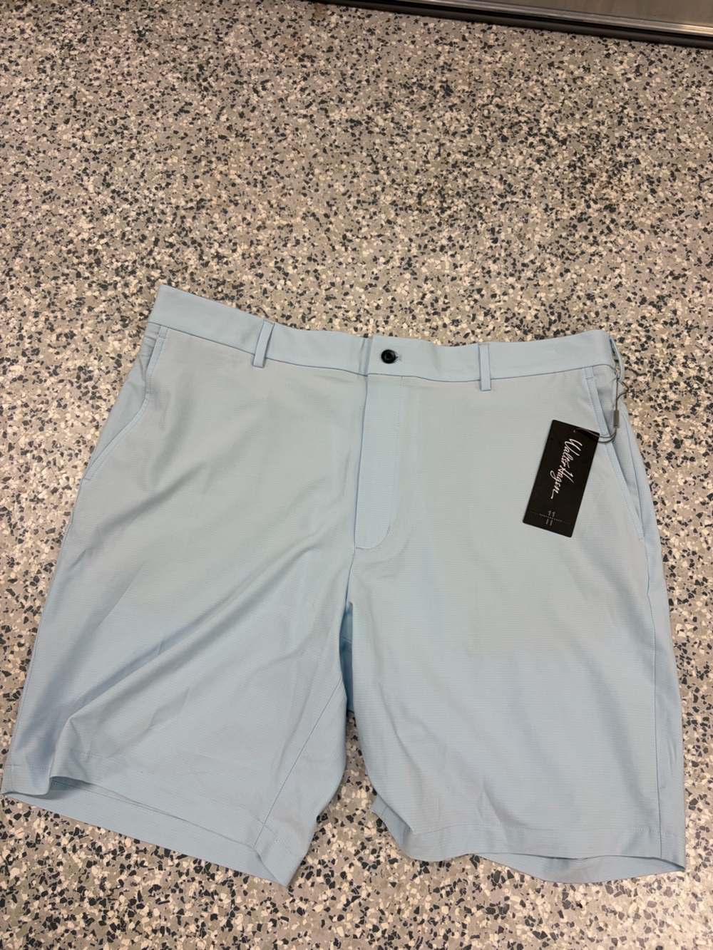 Walter Hagen Light Blue Flat Front Performance Shorts 40 NWT